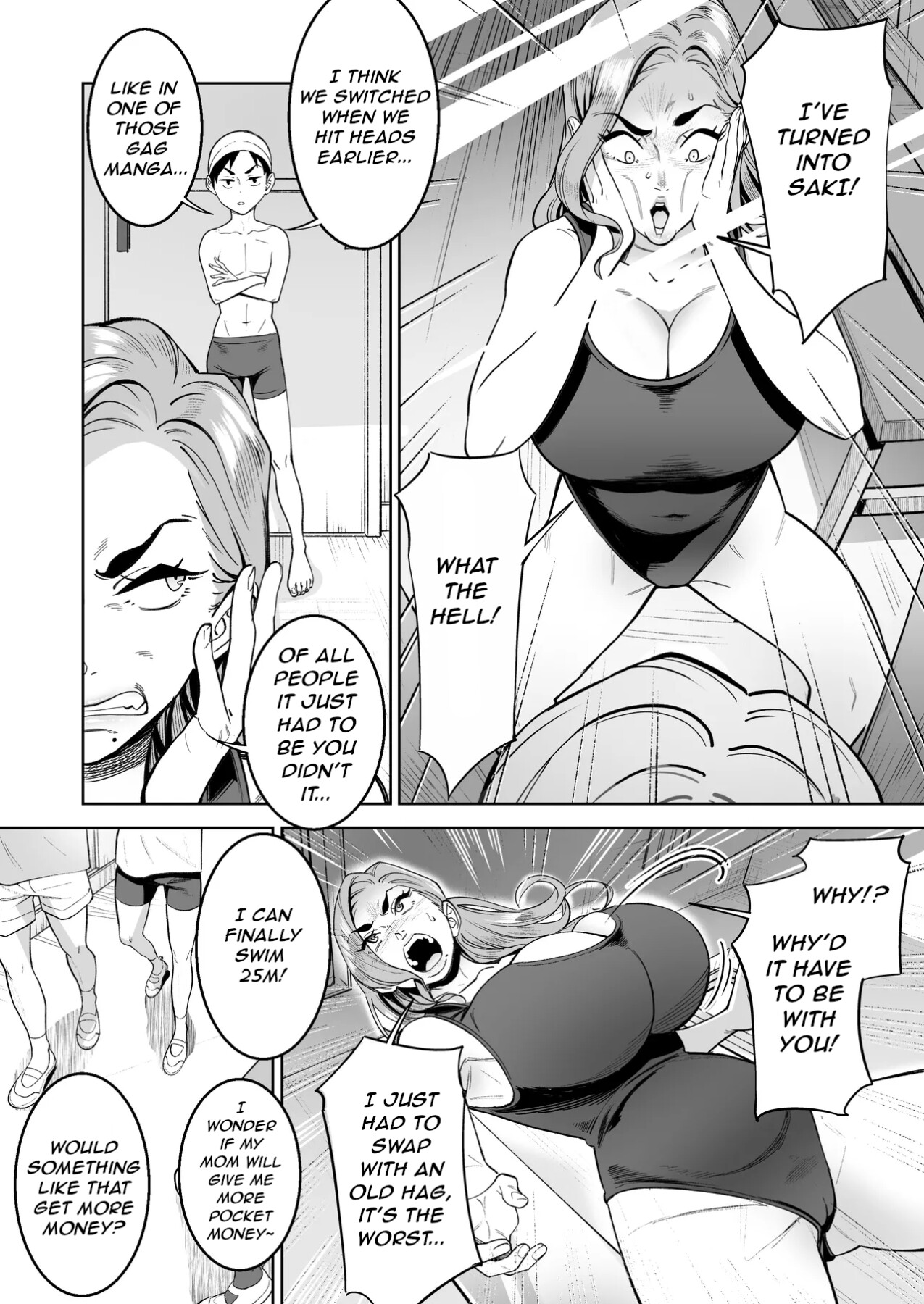 Hentai Manga Comic-Swapping with the Teacher at the Pool-Read-7